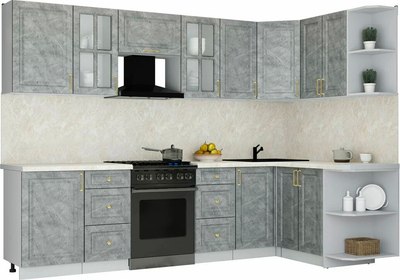 

Кухонный гарнитур, Мила Шато 1.5x2.9 PR