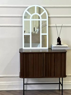 Зеркало Emze 60x80 / UV.ARC.WIND.60.80.BEL (белый с УФ-окантовкой) -