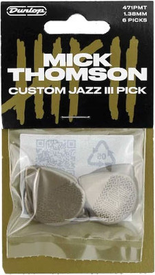 Набор медиаторов Dunlop Manufacturing 471PMT Mick Thomson Custom Jazz III -