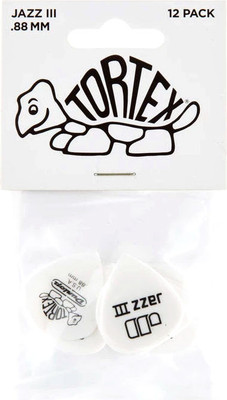 Набор медиаторов Dunlop Manufacturing 478P.88 Tortex White Jazz III - 