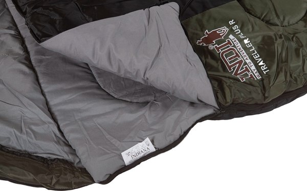 Спальный мешок INDI Traveller Plus R-zip от -12°С (с подголовником 230x85см)