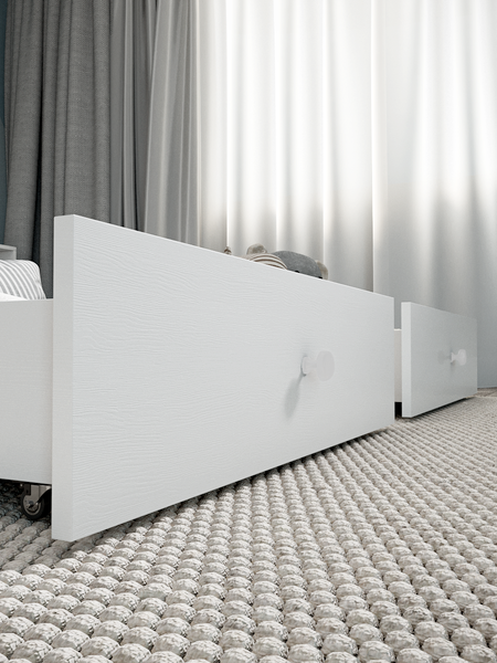 Комплект ящиков под кровать EcoWood 80х160 / ECO.002.00007.80-160.W (2шт)