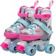 Роликовые коньки Amarobaby Wow / AB24-35WOW/1906-26 (р.26-29, розовый/голубой) - 