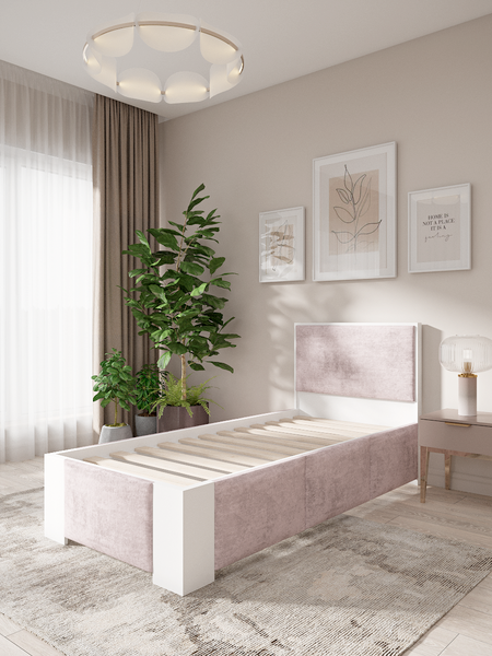 Купить Односпальная кровать EcoWood Женева 90х200 / ECO.001.00067.90-200.Hilton08/101SE в Бобруйске