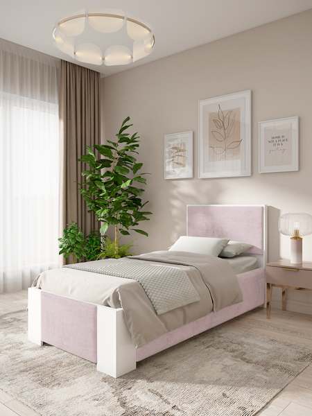 Купить Односпальная кровать EcoWood Женева 90х200 / ECO.001.00067.90-200.Hilton08/101SE-2 в Бобруйске