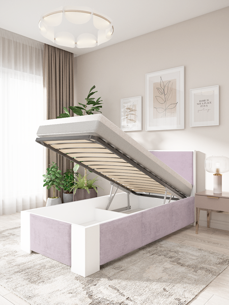Купить Односпальная кровать EcoWood Женева 90х200 / ECO.001.00067.90-200.Hilton08/101SE-2 в Бобруйске