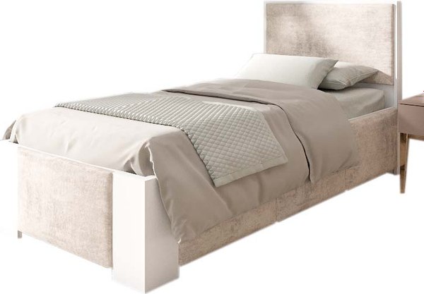 Односпальная кровать EcoWood Женева 90х200 / ECO.001.00067.90-200.Hilton05/101SE-2