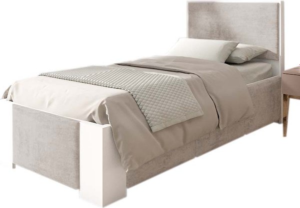 Односпальная кровать EcoWood Женева / 90х200 ECO.001.00067.90-200.Hilton15/101SE-2