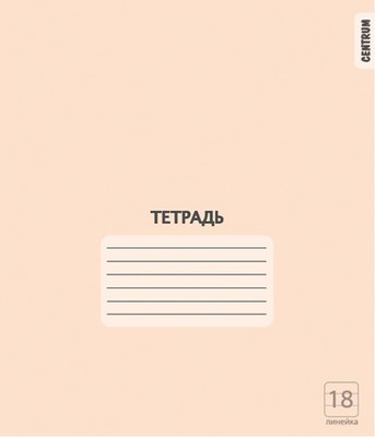Набор тетрадей Centrum 76469 (18л, персиковый, 20шт) - 