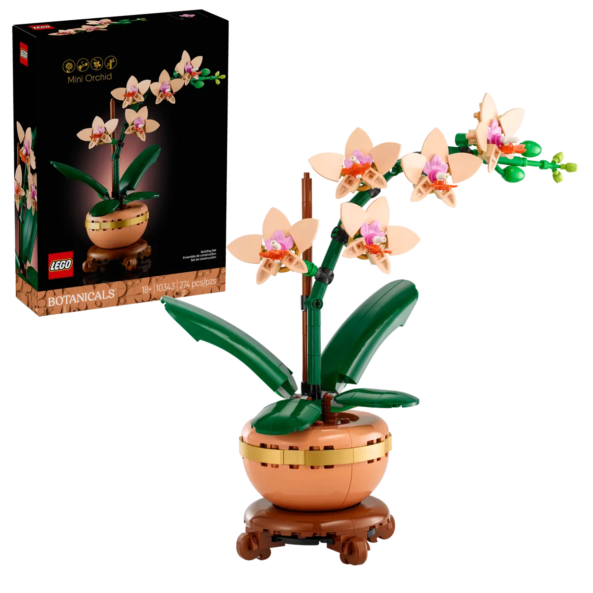 Конструктор Lego Botanicals Мини-орхидея 10343 — фото 3