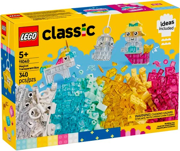 Конструктор Lego Classic Прозрачные блоки 11040