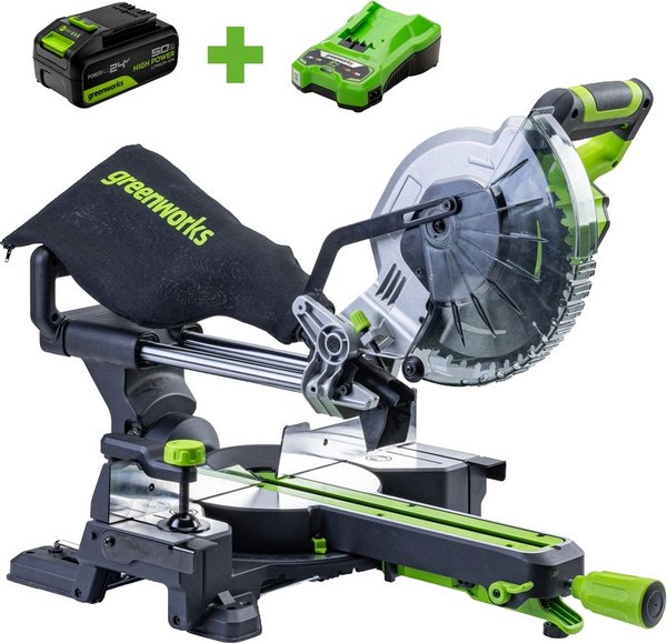 Торцовочная пила Greenworks GD24MS216 (1501707UG)