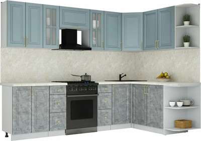 

Кухонный гарнитур, Мила Шато 1.7x2.8 PR