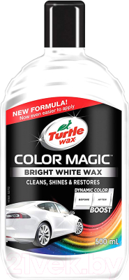 Полироль для кузова Turtle Wax Color Magic Bright White Wax / 52712 (500мл, ярко-белый)