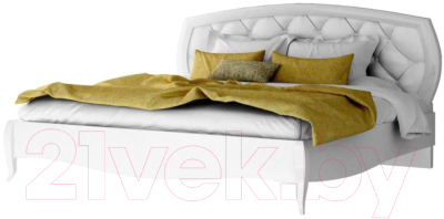 Двуспальная кровать Аква Родос San Remo SRBED-160 БГ (белый глянец)