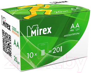 Комплект аккумуляторов Mirex HR6 2500mAh / HR6-25-E2 (2шт)