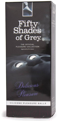 Шарики интимные Fifty Shades of Grey Silicone Ben Wa Balls со смещенным центром тяжести / 17744 (черный)