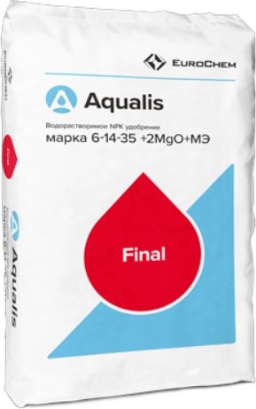 Удобрение Aqualis NPK Водорастворимое 6:14:35+2MgO+МЭ