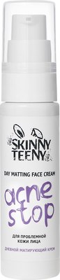 Крем для лица Skinny Teeny Дневной матирующий Акнестоп Для проблемной кожи лица / 02192102 (30мл) - 