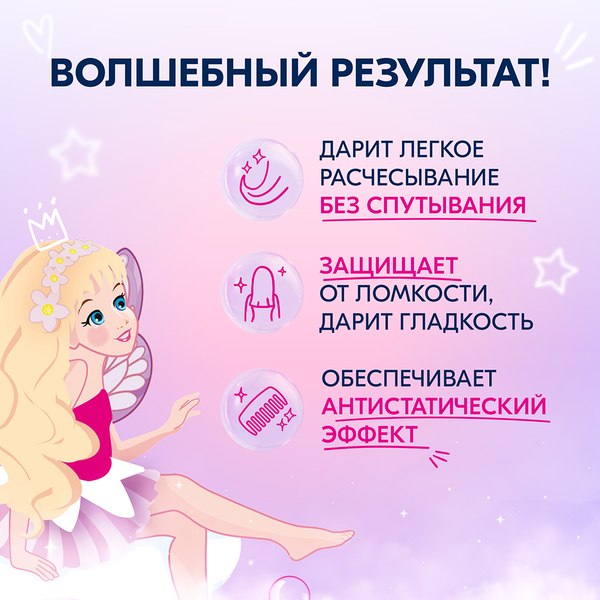 Спрей детский для волос Шаума Kids Легкое расчесывание (180мл)