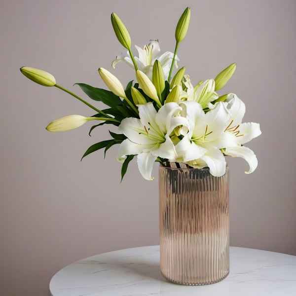 Ваза Mandarin Decor Фумо GL50923-19gold (карамель)