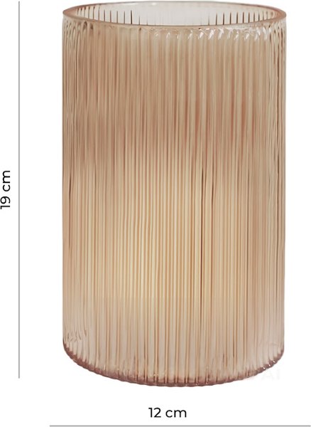 Ваза Mandarin Decor Фумо GL50923-19gold (карамель)