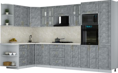 

Кухонный гарнитур, Мила Шато 1.68x3.4 ВТ LV