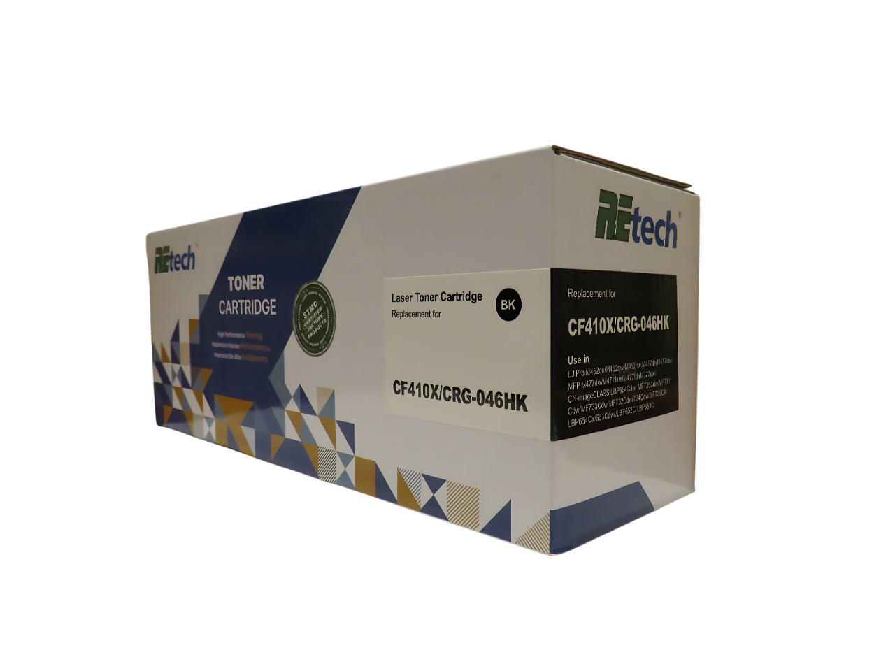 Тонер-картридж Retech CF410X/CRG046HB
