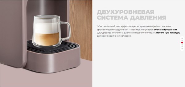 Капсульная кофеварка Redmond CM713 (серый/коричневый)