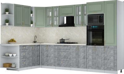 

Кухонный гарнитур, Мила Шато 1.88x3.4 ВТ LV