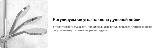 Душевой гарнитур Deante Arnika Steel NQA F41K