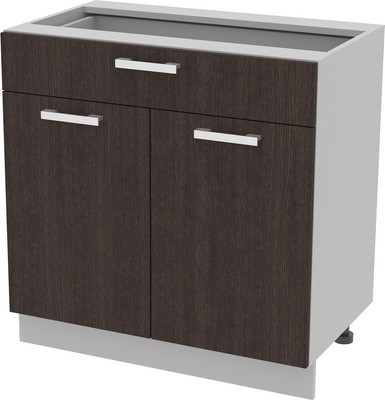 Шкаф-стол кухонный Интерлиния Компо НШ80рш1 (дуб венге) - 