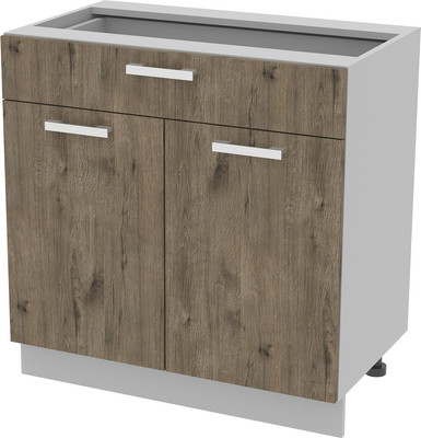 Шкаф-стол кухонный Интерлиния Компо НШ80рш1 (дуб веллингтон) -