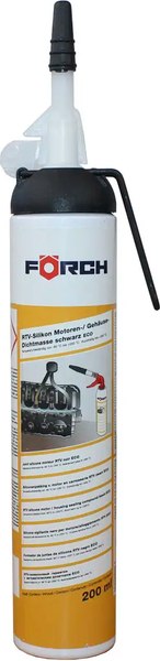 Герметик силиконовый Forch С автоматическим дозатором / 648014563 (200мл, черный)