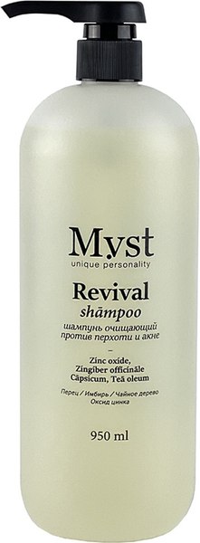 Шампунь для волос Myst Revival против перхоти и акне