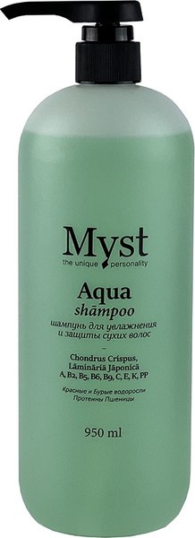 Шампунь для волос Myst Aqua для увлажнения и защиты сухих волос