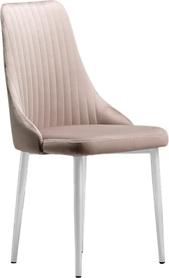 Стул Памир Руссо F06 (светло-бежевый/белая опора/поворотный) - 