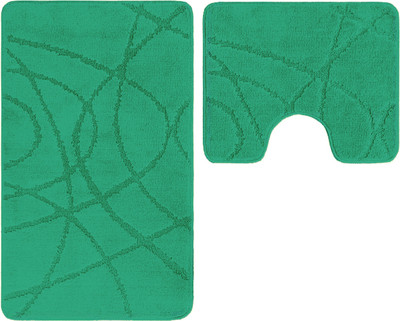 

Набор ковриков для ванной и туалета, Standart 60x100+60x50 / CROSS-5520-EMERALD