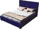Двуспальная кровать Elmax Империя 160x200 с ПМ Газ-лифт Континентальная рама (Glory 15) - 