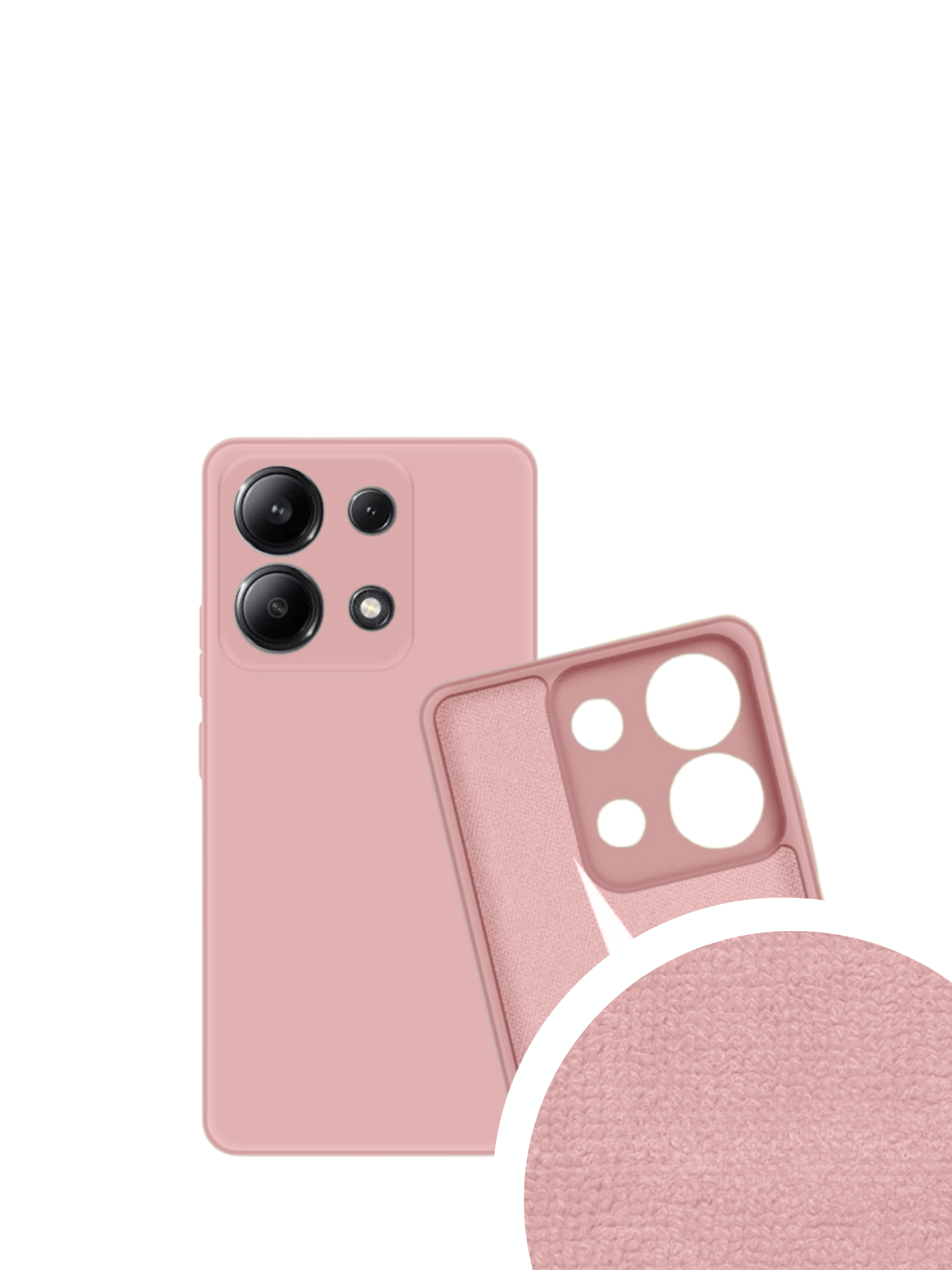 Чехол-накладка Bingo Liquid TPU для Redmi Note 13 4G (розовый) — фото 2