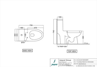 Купить Унитаз напольный Jaquar SLS-WHT-6851S300PP  