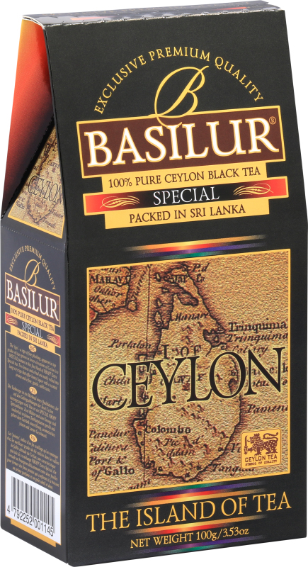 Чай листовой Basilur Чайный остров Цейлон (100г)