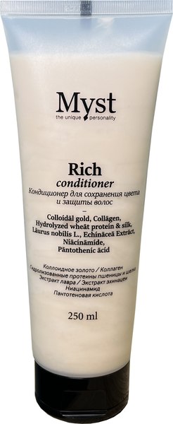 Кондиционер для волос Myst Rich сохранение цвета и защита волос (250мл)
