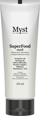 Маска для волос Myst SuperFood для жестких и неугомонных волос (250мл) - 