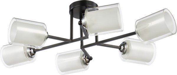 Потолочный светильник Mirastyle WX-70207/6 BK+CR