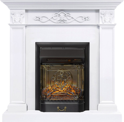 Каминокомплект Смолком Verona STD-ASP Majestic-S LUX BL LT (бьянко белый) - 