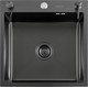 Мойка кухонная Futur FK 5050 Eco Embossing Pop-up Econom (черный нано) - 
