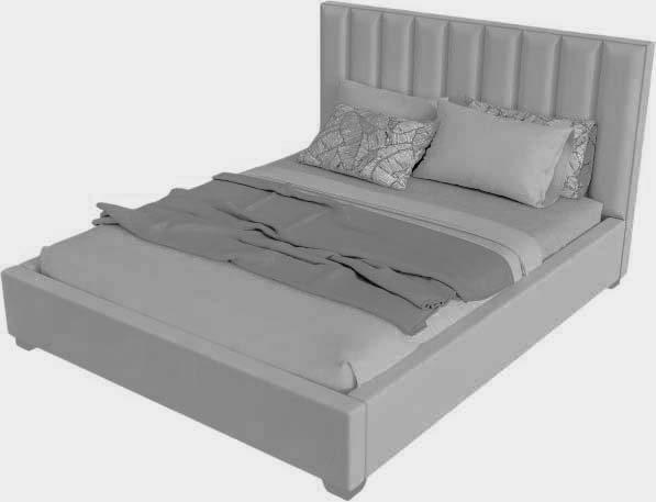 Двуспальная кровать Elmax Империя 160x200 Газ-лифт (Glory 24) — фото 1