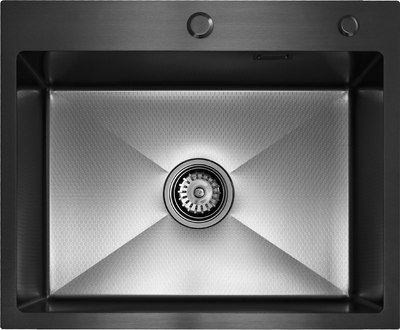 

Мойка кухонная, LS-5848HN Honeycomb Nano Black + 500B40B