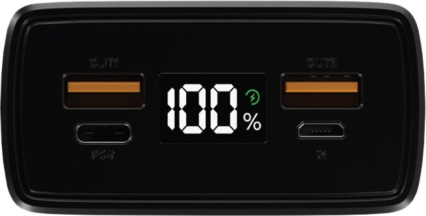 Портативное зарядное устройство Olmio QL-30 30000mAh (серый)